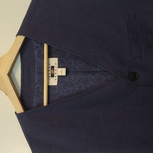 Joseph Abboud Blue Cotton Vest (Medium)